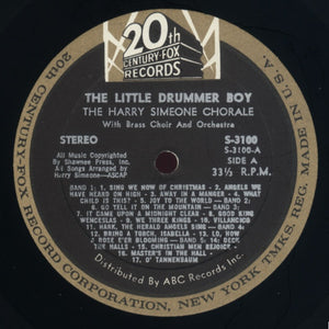 The Harry Simeone Chorale : The Little Drummer Boy: A Christmas Festival (LP, Album, RE)