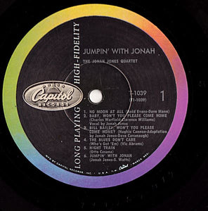 The Jonah Jones Quartet : Jumpin' With Jonah (LP, Album, Mono, Scr)