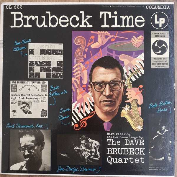 kort risiko Immunitet Buy The Dave Brubeck Quartet : Brubeck Time (LP, Album, Mono) Online for a  great price – Record Town TX
