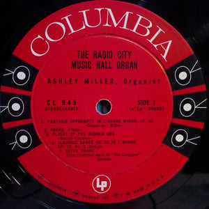 Ashley Miller : The Radio City Music Hall Organ (LP, Album)