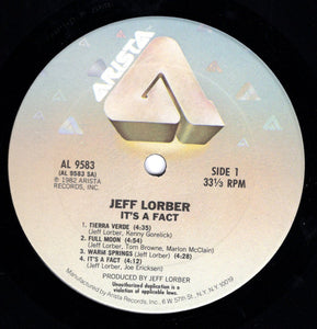 Jeff Lorber : It's A Fact (LP, Album)