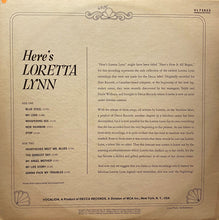 Load image into Gallery viewer, Loretta Lynn : Here&#39;s Loretta Lynn (LP, Glo)
