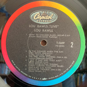 Lou Rawls : Live! (LP, Album, Mono)