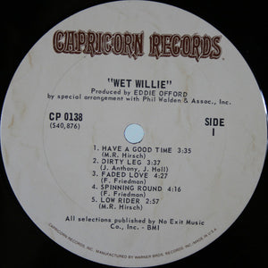 Wet Willie : Wet Willie (LP, Album, RE, gat)