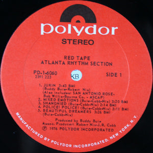 Atlanta Rhythm Section : Red Tape (LP, Album, PRC)
