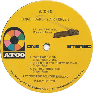 Ginger Baker's Air Force : Air Force 2 (LP, Album, Gat)