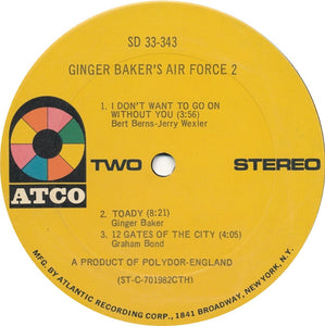 Ginger Baker's Air Force : Air Force 2 (LP, Album, Gat)