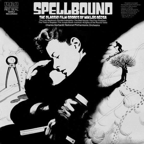 Miklós Rózsa, Charles Gerhardt / National Philharmonic Orchestra : Spellbound (The Classic Film Scores Of Miklós Rózsa) (LP)