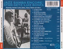 Laden Sie das Bild in den Galerie-Viewer, Stan Getz / Luiz Bonfa* : Jazz Samba Encore! (CD, Album, RE)
