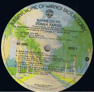 Donna Fargo : Shame On Me (LP, Album)