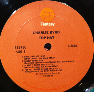 Charlie Byrd Featuring Nat Adderley : Top Hat (LP, Album)