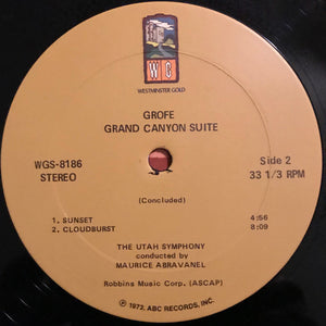 Maurice Abravanel*, The Utah Symphony* / Grofe* : The Grand Canyon Suite (LP, RE)