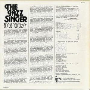 Eddie Jefferson : The Jazz Singer (Vocal Improvisations On Famous Jazz Solos) (LP, Blu)