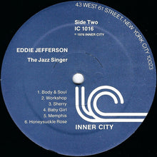 Load image into Gallery viewer, Eddie Jefferson : The Jazz Singer (Vocal Improvisations On Famous Jazz Solos) (LP, Blu)
