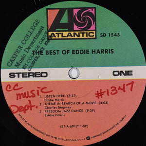 Eddie Harris : The Best Of Eddie Harris (LP, Comp, RP, Spe)