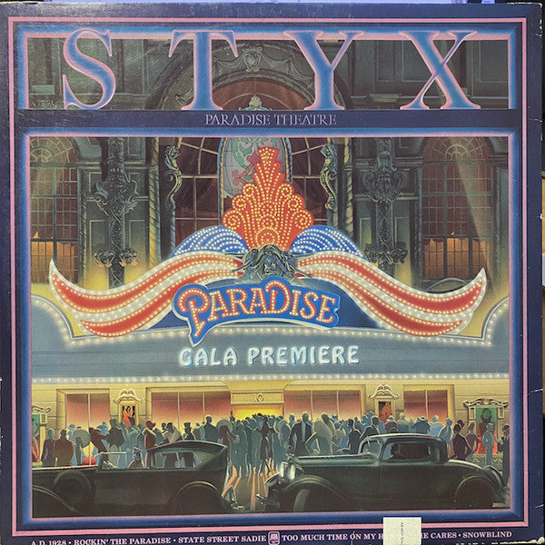 Styx : Paradise Theatre (LP, Album, Etch, RE, Gat)