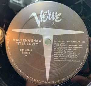 Marlena Shaw : It Is Love - Recorded Live On Vine St. (LP, Album)