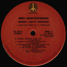 Load image into Gallery viewer, Kris Kristofferson : Spooky Lady&#39;s Sideshow (LP, Album, Pit)
