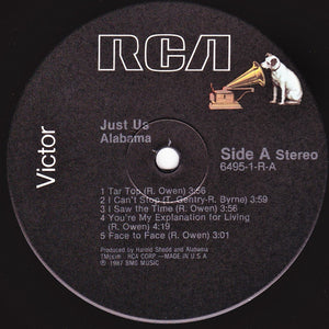 Alabama : Just Us (LP, Album, Ind)