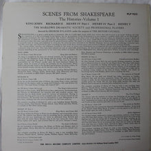 Laden Sie das Bild in den Galerie-Viewer, The Marlowe Dramatic Society And Professional Players : Scenes From Shakespeare: The Histories- Volume I (LP, Mono)
