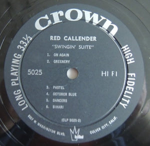 Red Callender And His Modern Octet : Swingin' Suite (LP, Album, Mono)