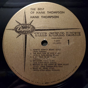Hank Thompson And The Brazos Valley Boys* : The Best Of Hank Thompson And The Brazos Valley Boys (LP, Comp)