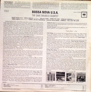 The Dave Brubeck Quartet : Bossa Nova U.S.A. (LP, Album)