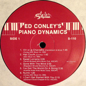 Ed Conley : Piano Dynamics (LP, Album, Ltd)
