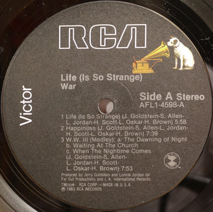 War : Life (Is So Strange) (LP, Album)