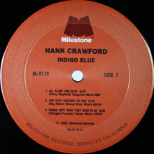 Laden Sie das Bild in den Galerie-Viewer, Hank Crawford : Indigo Blue (LP, Album)
