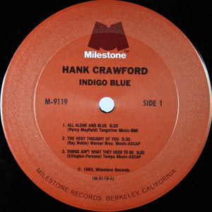 Hank Crawford : Indigo Blue (LP, Album)