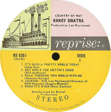 Laden Sie das Bild in den Galerie-Viewer, Nancy Sinatra : Country, My Way (LP, Album, Ter)
