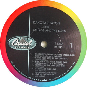 Dakota Staton : Sings Ballads And The Blues (LP, Album, Mono)