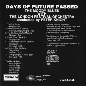 The Moody Blues With The London Festival Orchestra Conducted By Peter Knight (5) : Days Of Future Passed (CD, Album, RE, RM)