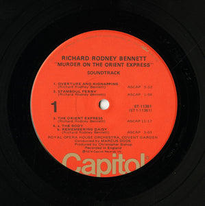 Richard Rodney Bennett : Agatha Christie's Murder On The Orient Express (Original Soundtrack Recording) (LP, Album, Jac)