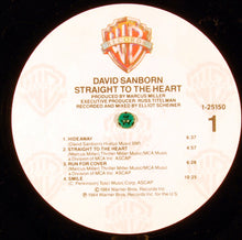 Load image into Gallery viewer, David Sanborn : Straight To The Heart (LP, Album, Spe)
