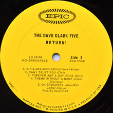 Laden Sie das Bild in den Galerie-Viewer, The Dave Clark Five : The Dave Clark Five Return! (LP, Album, Mono, Ter)
