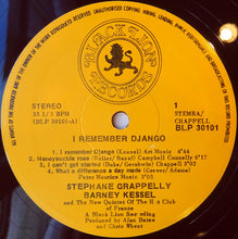 Load image into Gallery viewer, Stéphane Grappelli / Barney Kessel With The New Hot Club Quintet : I Remember Django (LP)
