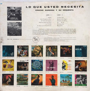 Chucho Zarzosa Y Su Orquesta* : Lo Que Usted Necesita (LP, Album)