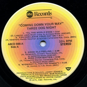 Three Dog Night : Coming Down Your Way (LP, Album)