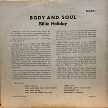 Laden Sie das Bild in den Galerie-Viewer, Billie Holiday : Body And Soul (LP, Mono)
