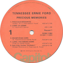 Laden Sie das Bild in den Galerie-Viewer, Tennessee Ernie Ford : Precious Memories (2xLP, Comp, Los)
