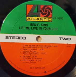 Ben E. King : Let Me Live In Your Life (LP, Album, MO )