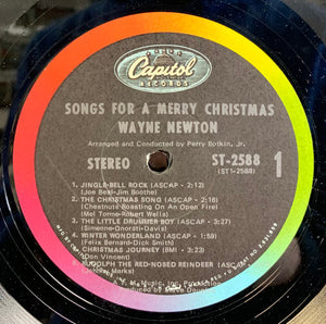 Wayne Newton : Songs For A Merry Christmas (LP, Album, Jac)