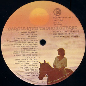 Carole King : Thoroughbred (LP, Album, San)