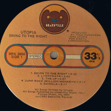 Charger l&#39;image dans la galerie, Utopia (5) : Swing To The Right (LP, Album, Jac)
