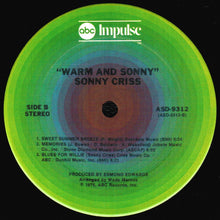 Laden Sie das Bild in den Galerie-Viewer, Sonny Criss : Warm &amp; Sonny (LP, Album)
