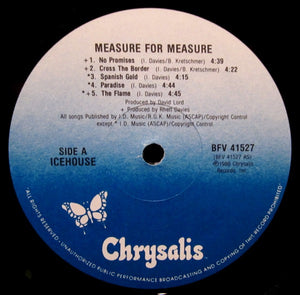 Icehouse : Measure For Measure (LP, Album, Ele)