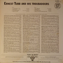 Laden Sie das Bild in den Galerie-Viewer, Ernest Tubb And His Texas Troubadours : Ernest Tubb And His Texas Troubadours (LP)
