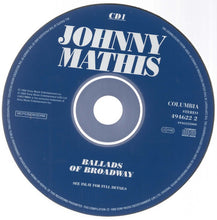 Load image into Gallery viewer, Johnny Mathis : Ballads Of Broadway / Rhythms Of Broadway (2xCD, Album, RE)
